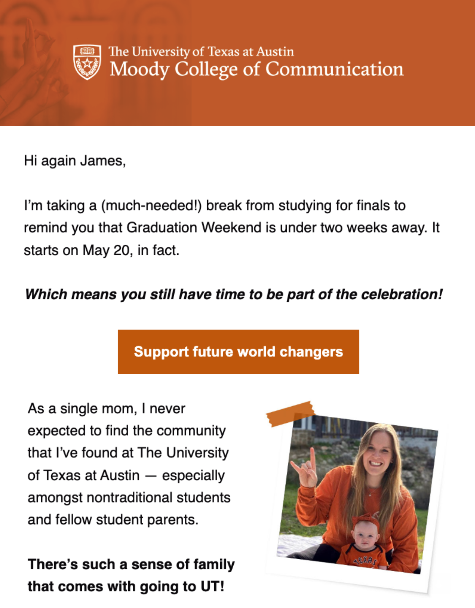 ut email newsletter intro