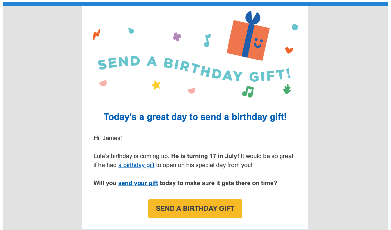 compassion birthday reminder