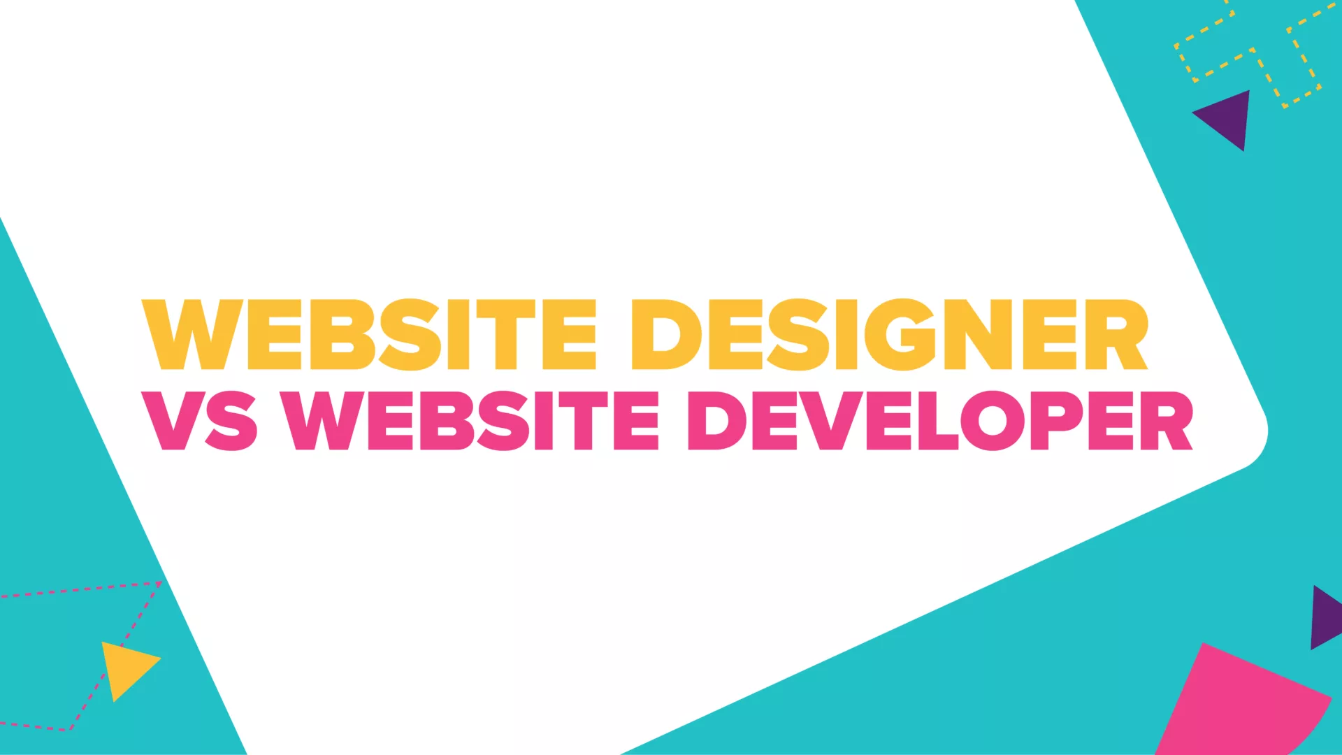 Website Designer vs. Website Developer